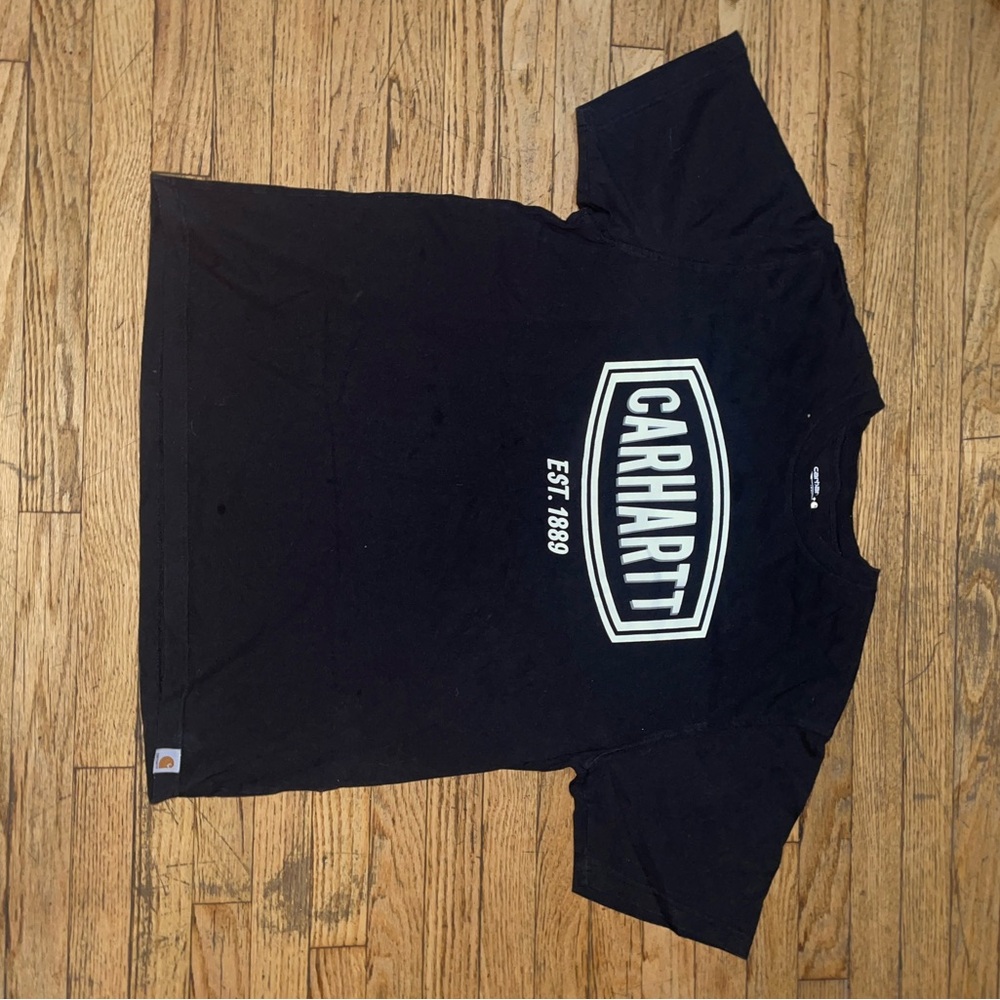 Carhartt Black Short Sleeve Tee with Logo